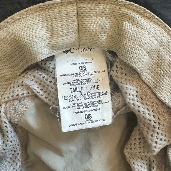 Columbia Bora Bora Booney II Unisex Sun Hat CU9107-160 Fossil Small - Picture 4 of 4